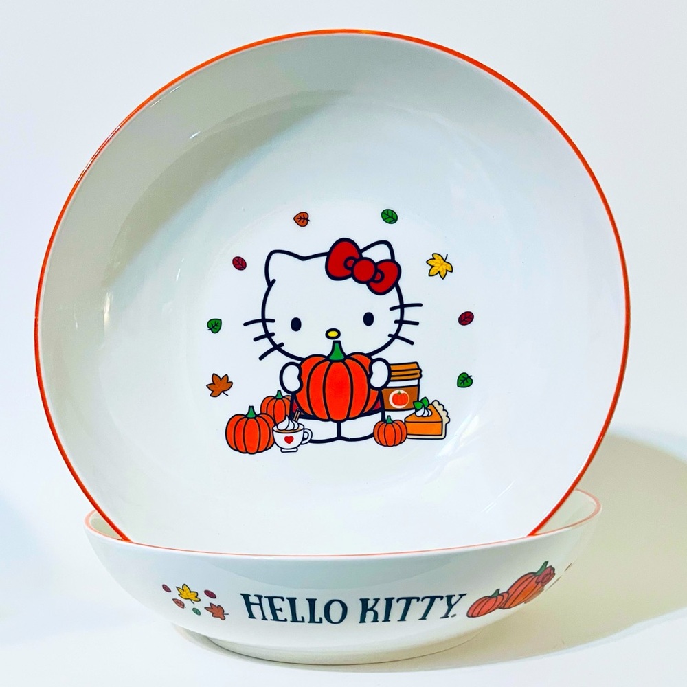 🍂Hello Kitty Fall Deep Dish Pasta Dishes